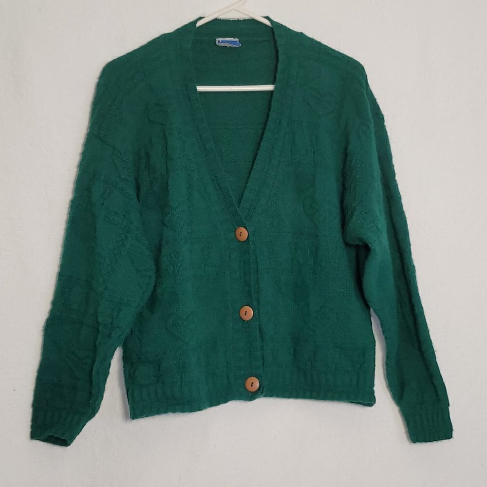 215. New Moves Long Sleeve Sweater Green Sz XL (18)